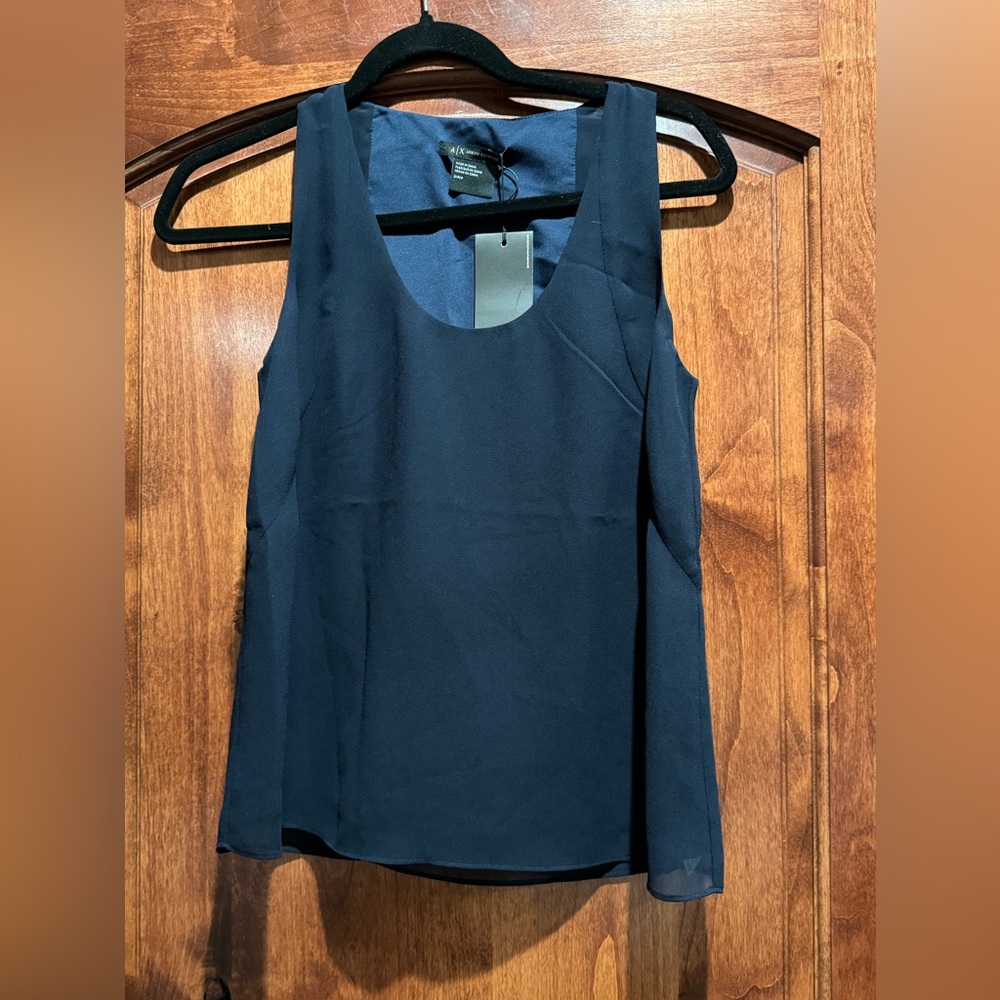 NWT Armani black shell top